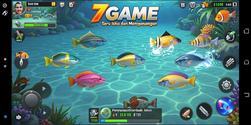 Tampilan gameplay Tembak Ikan yang menarik dan seru.