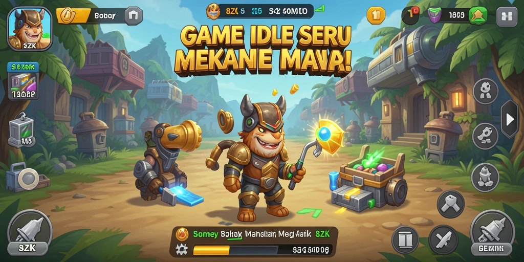 Tangkapan layar menunjukkan gameplay seru dari 8ZK yang menggambarkan mekanisme Idle.