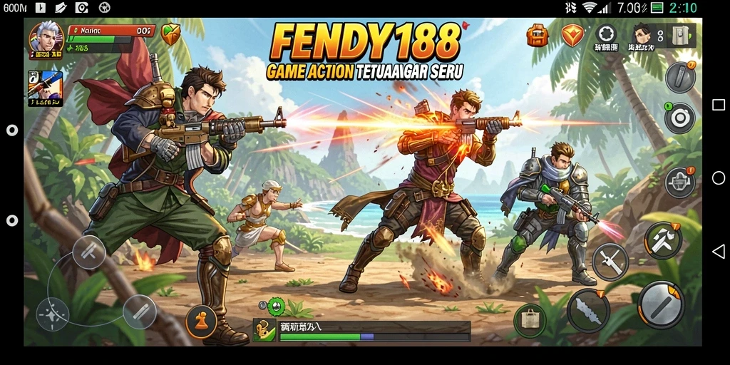 Screenshot utama FENDY188 yang menunjukkan aksi pertarungan seru.