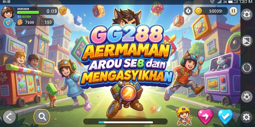 Screenshot GG288 menunjukkan gameplay seru di level yang menantang.