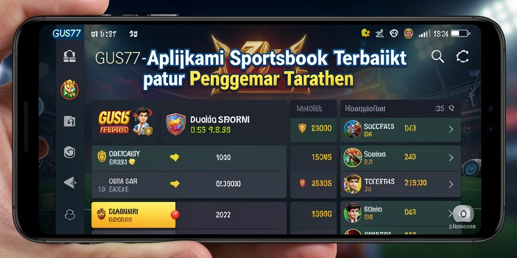 Tangkapan layar GUS77 menampilkan antarmuka taruhan olahraga yang menarik.