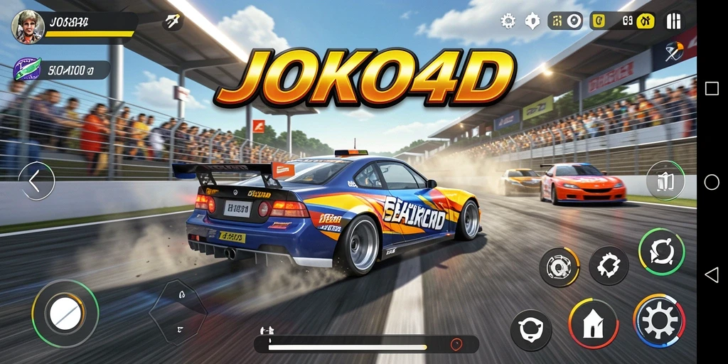 Gameplay JOKO4D dengan balapan yang seru dan menegangkan.
