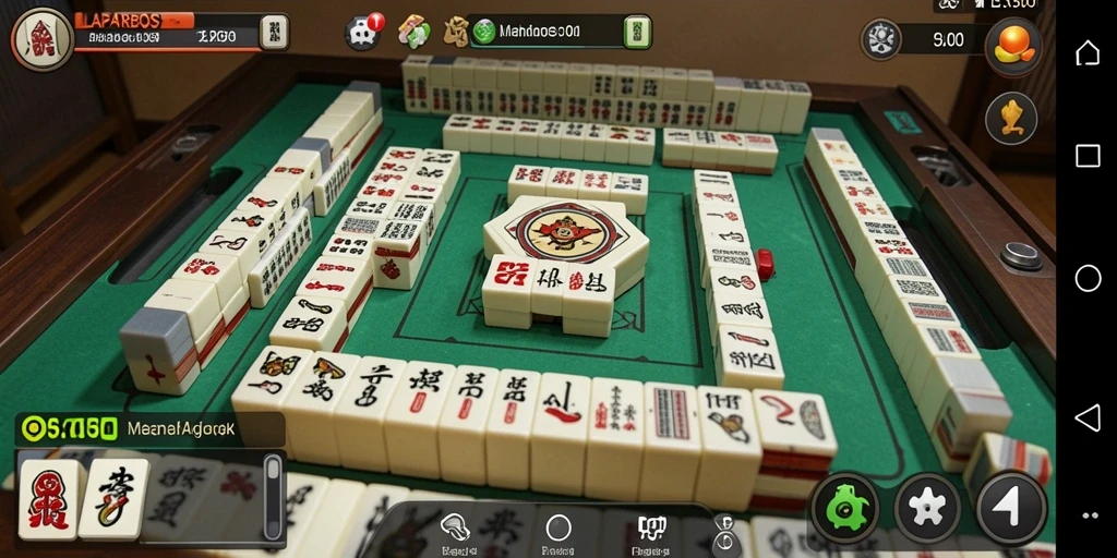 Screenshot gameplay LAPARBOS menunjukkan tantangan Mahjong yang mengasyikkan.
