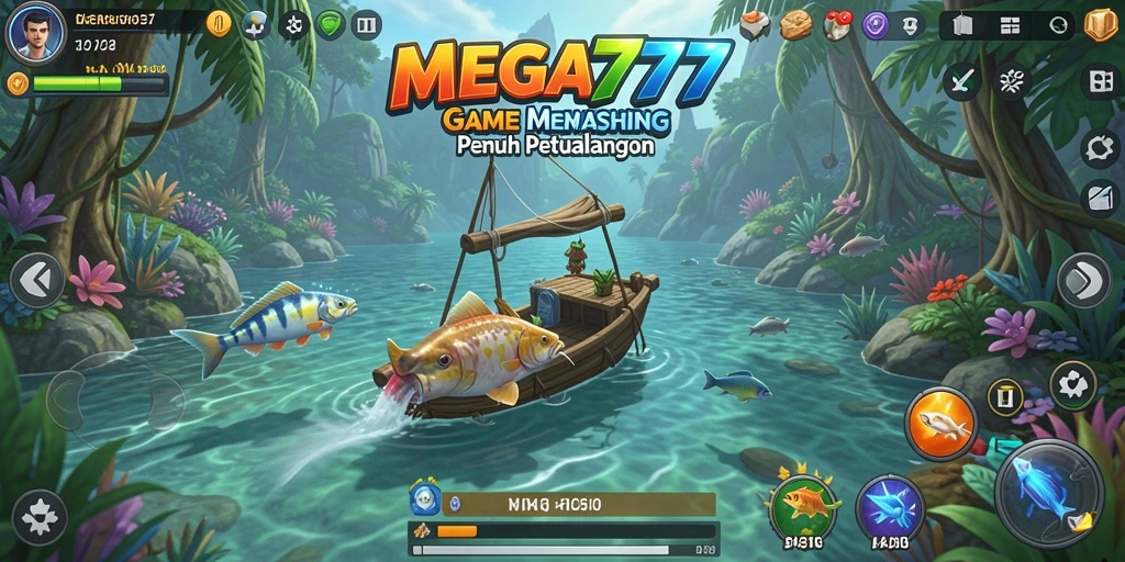 Gameplay seru MEGA777 dengan aksi memancing yang mendebarkan.