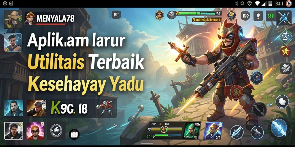 Tampilan antarmuka aplikasi MENYALA78 yang intuitif dan modern.