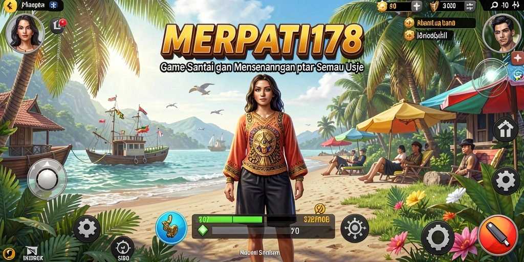 Tangkapan layar menunjukkan gameplay yang ceria dari MERPATI178.
