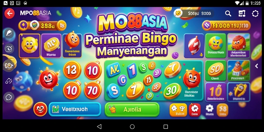 Tampilan gameplay seru dari MPO88ASIA yang menampilkan kartu Bingo.