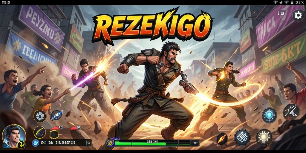 Tampilan gameplay seru dan mendebarkan di REZEKIGO.