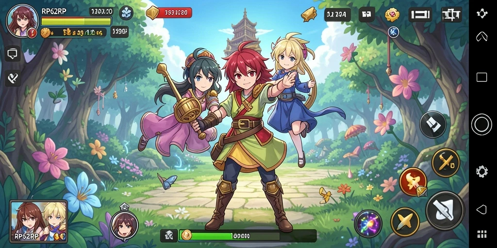Menampilkan aksi seru dalam RP62RP dengan karakter Anime favorit.