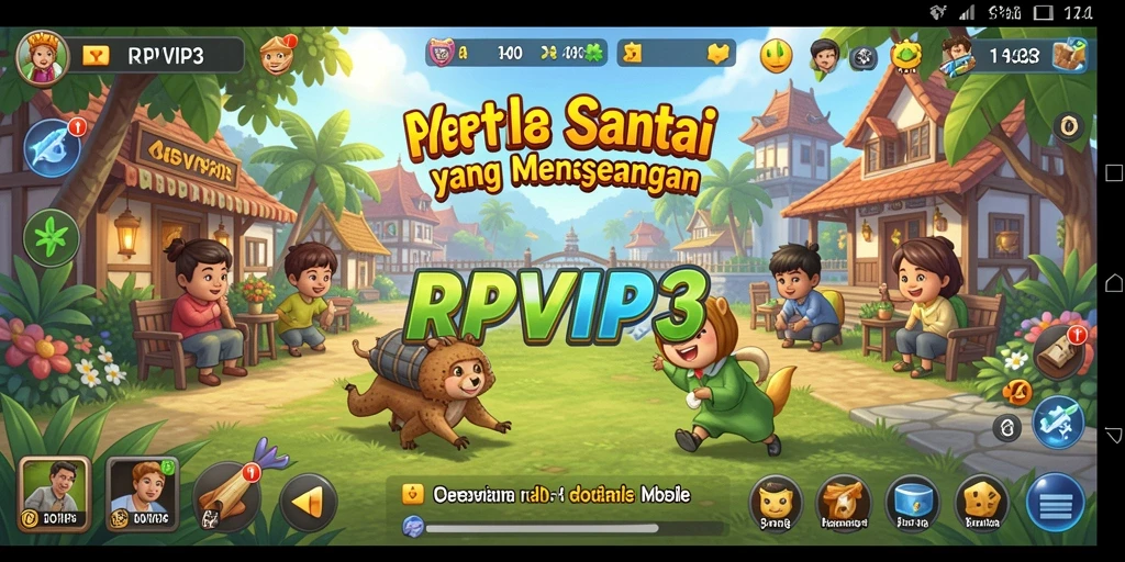 Screenshot RPVIP3 menampilkan gameplay yang seru dan penuh warna.