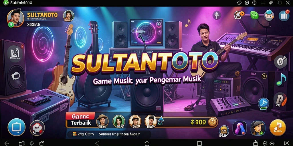 Tampilan gameplay SULTANTOTO dengan fitur karaoke yang seru.