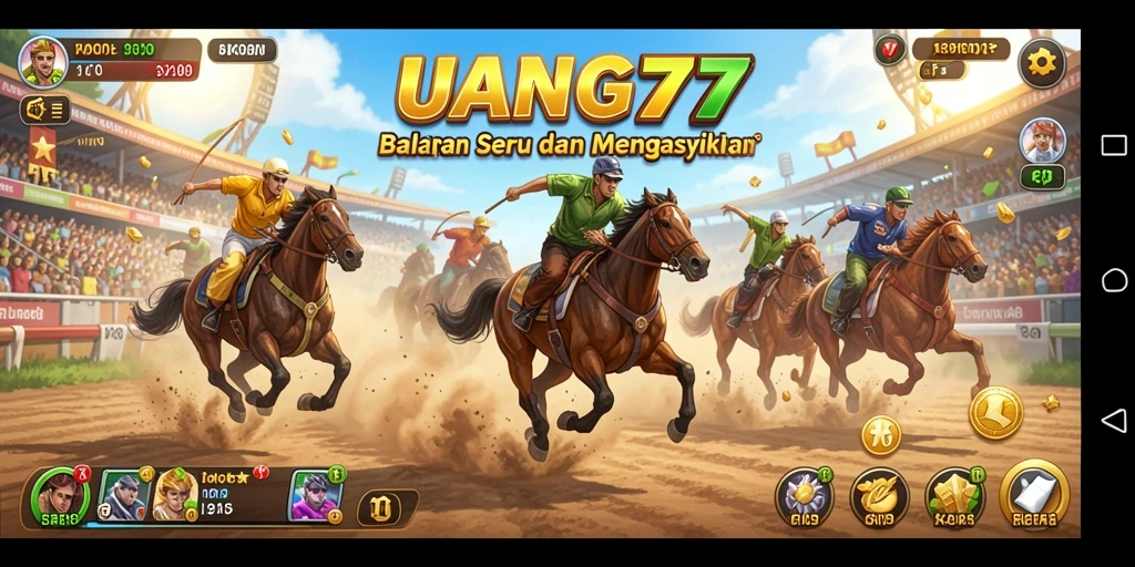 Gameplay balapan yang mendebarkan dan grafis memukau di UANG77.